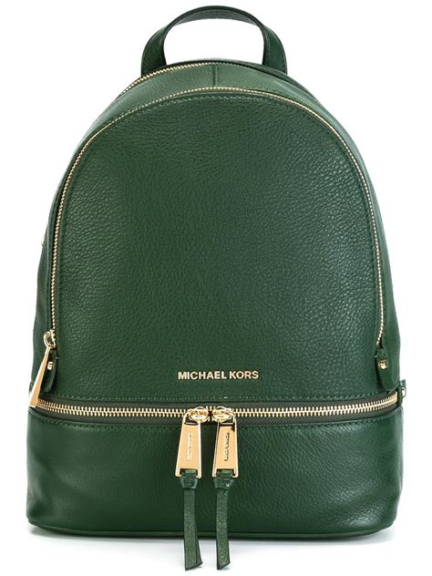 michael kors green backpack
